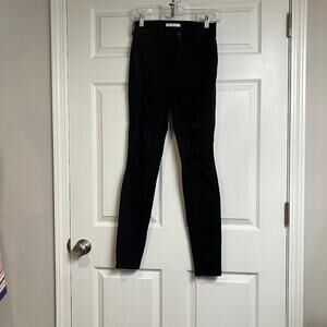 Pacsun Black High Rise Legging Distressed Ripped Skinny Jeans Size 26L